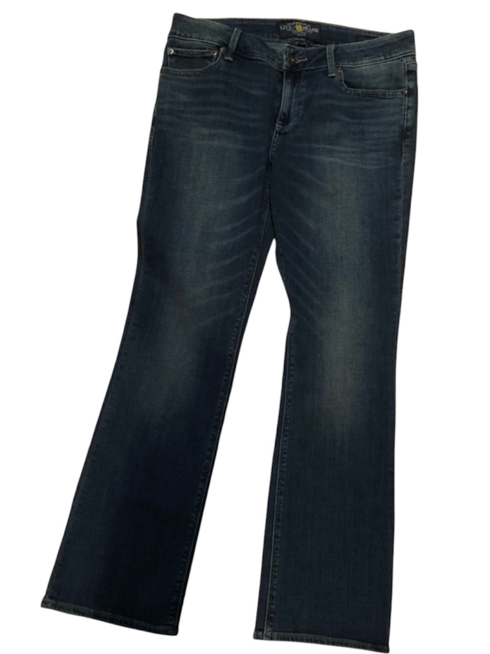 LUCKY BRAND Lolita Bootcut Jeans Size 10 30 Dark Wash Low Rise Western Y2K